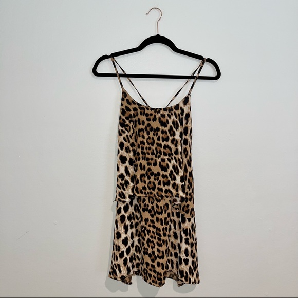 Olivaceous Dresses & Skirts - 3/$25 Olivaceous Leopard Ruffle Dress Sz S